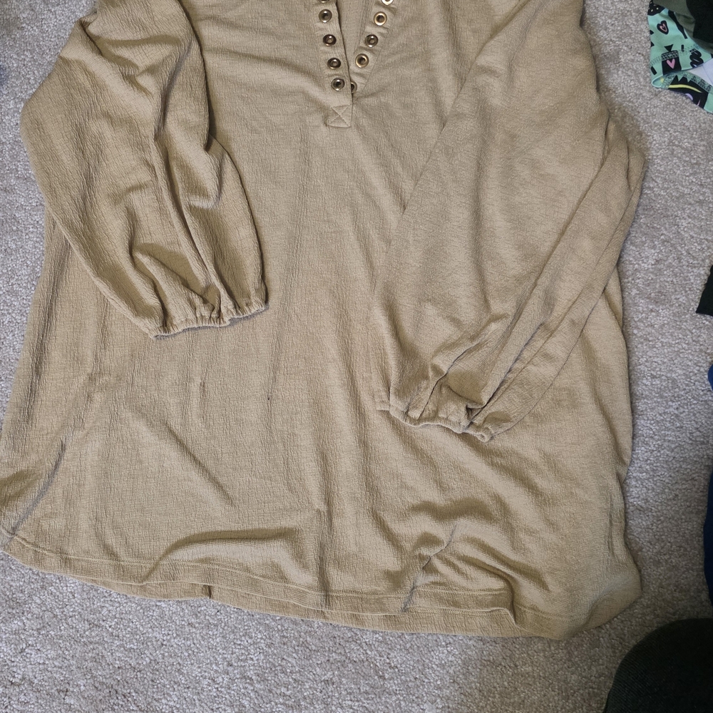 Fred David Tan Long Sleeve Tunic